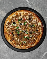 پیتزا گوشت و قارچ