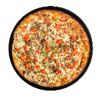 پيتزا گوشت و قارچ